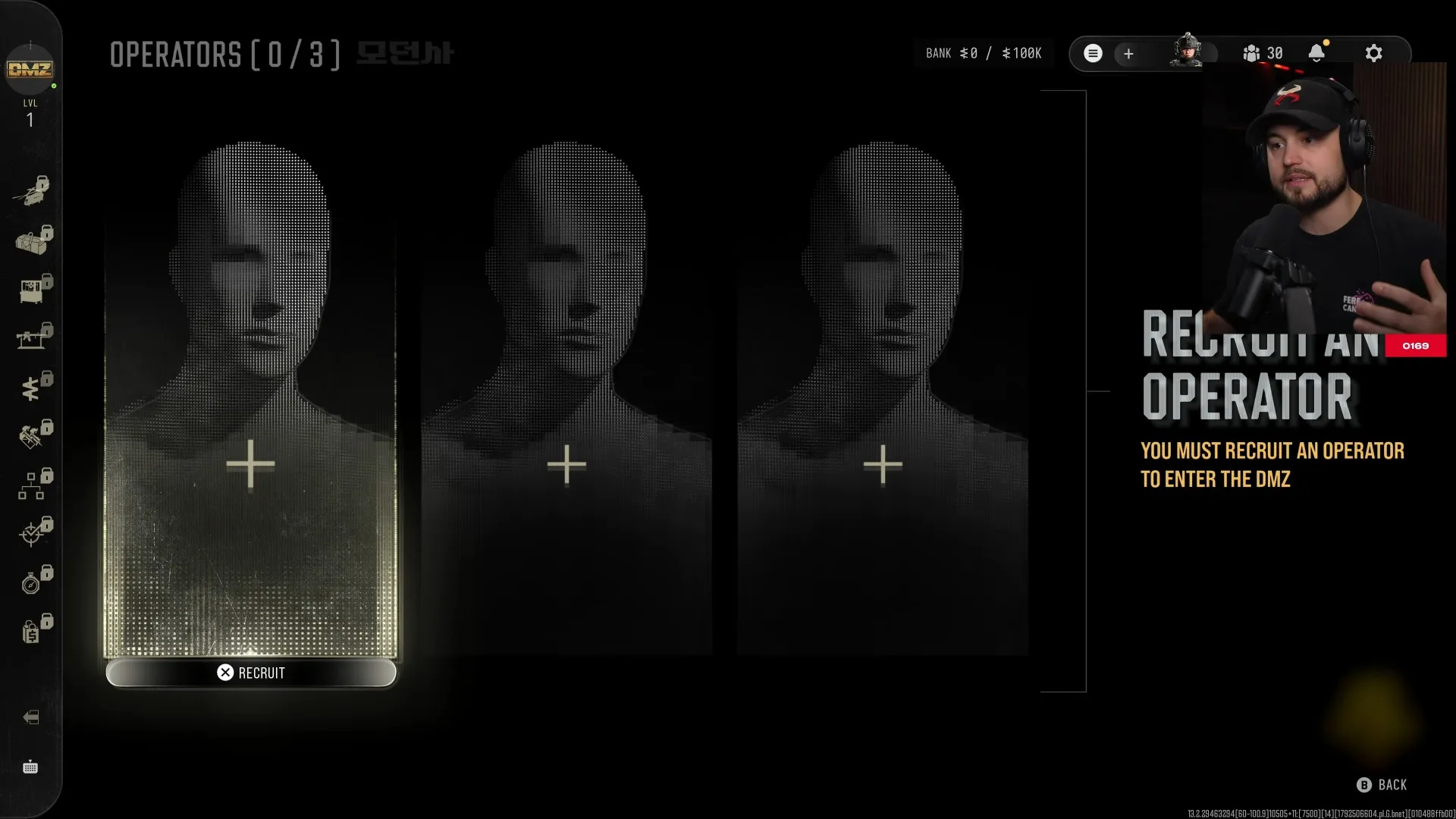 Call of Duty: Modern Warfare 4 operator menu Recruit action