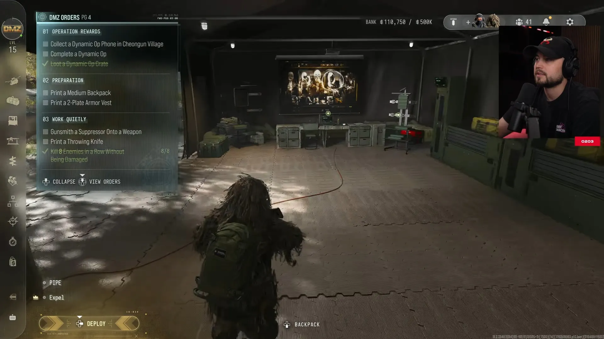 Call of Duty: Modern Warfare 4 Dog Tag Case area at the base