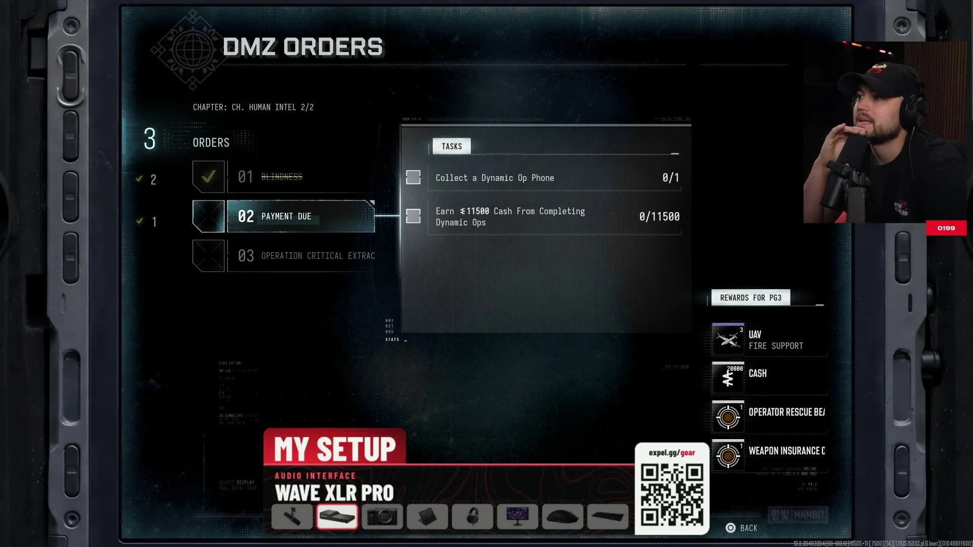 Call of Duty: Modern Warfare 4 Orders interface with phone and cash objectives