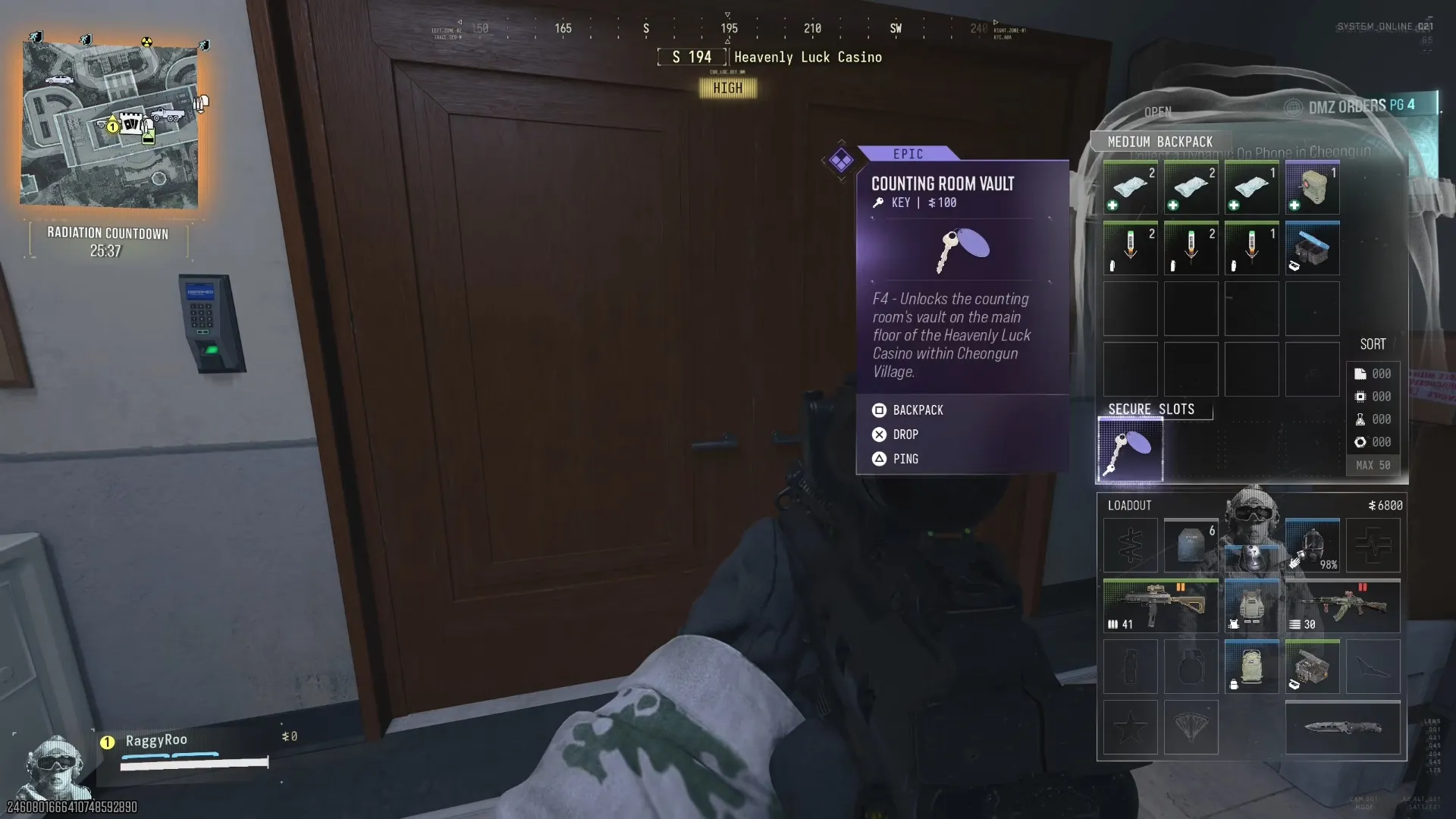 Call of Duty: Modern Warfare 4 vault doors inside the casino