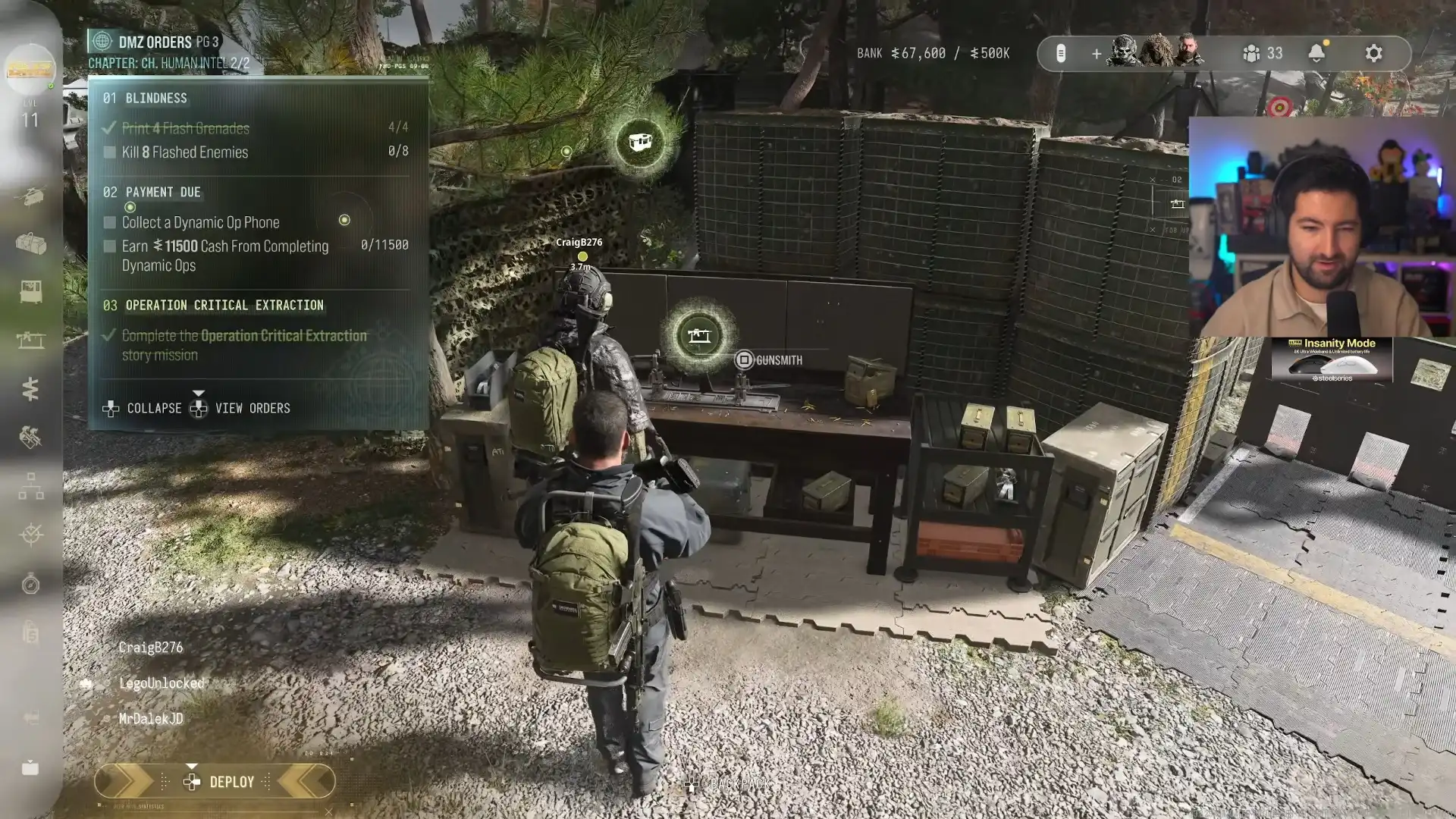 Call of Duty: Modern Warfare 4 Gunsmith menu at the FOB