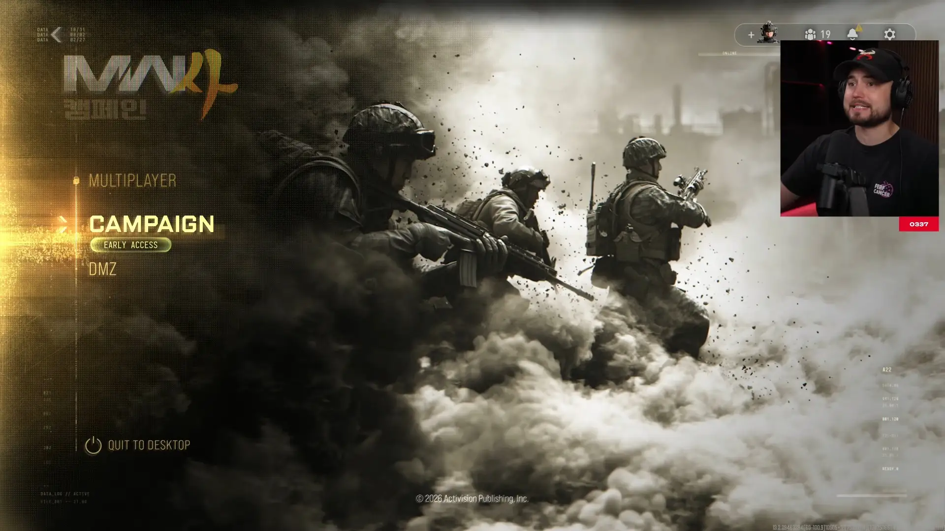Call of Duty: Modern Warfare 4 DMZ launcher entry