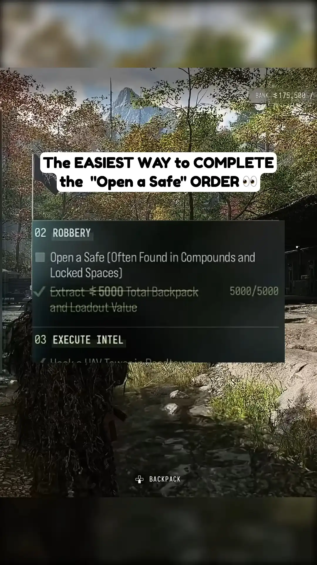 Robbery order: Open a Safe