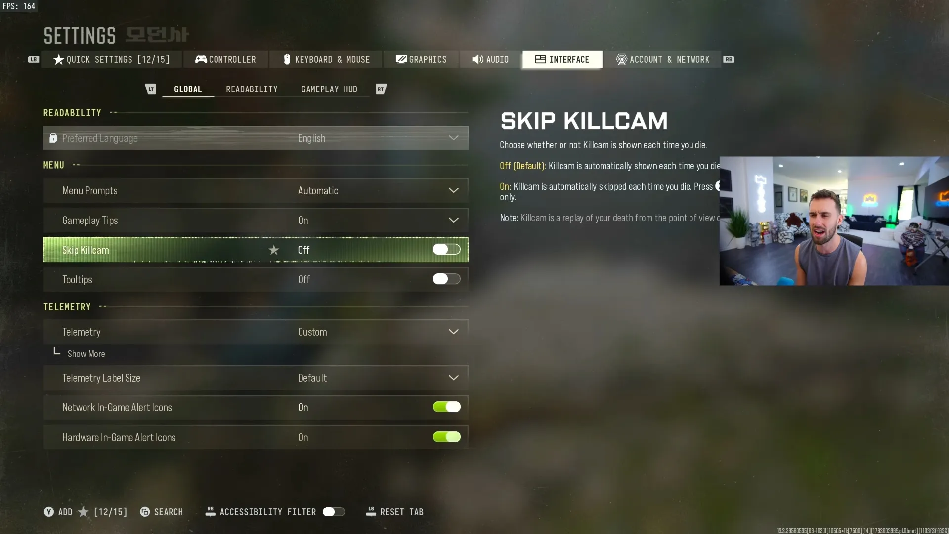 Call of Duty: Modern Warfare 4 HUD performance telemetry options