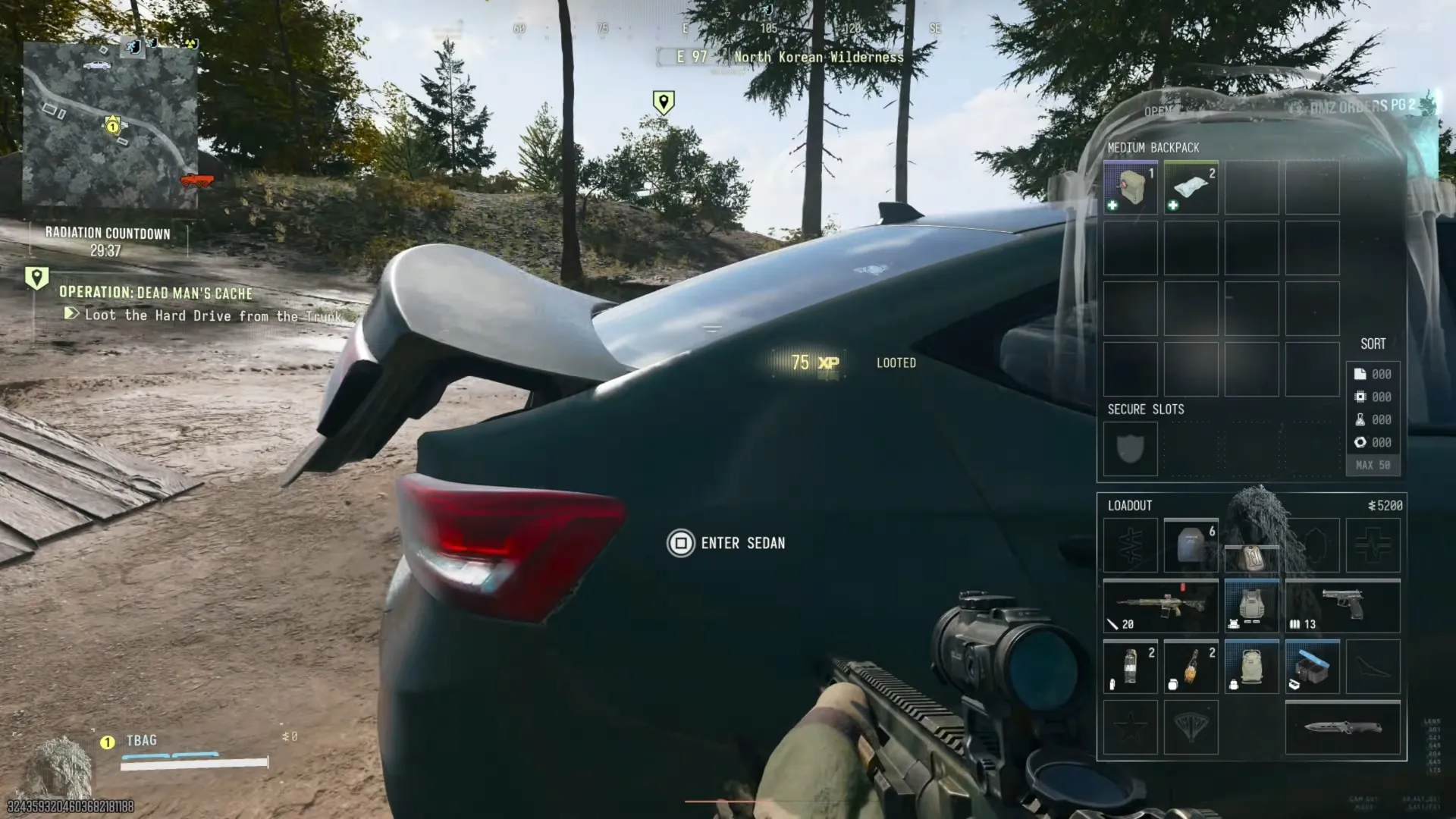 Call of Duty: Modern Warfare 4 hard drive at a trunk