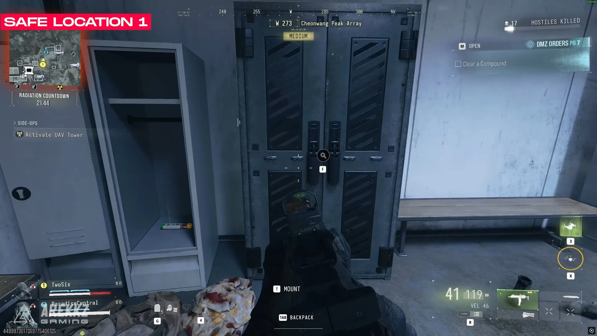Call of Duty: Modern Warfare 4 weapon crate inside blue building entrance