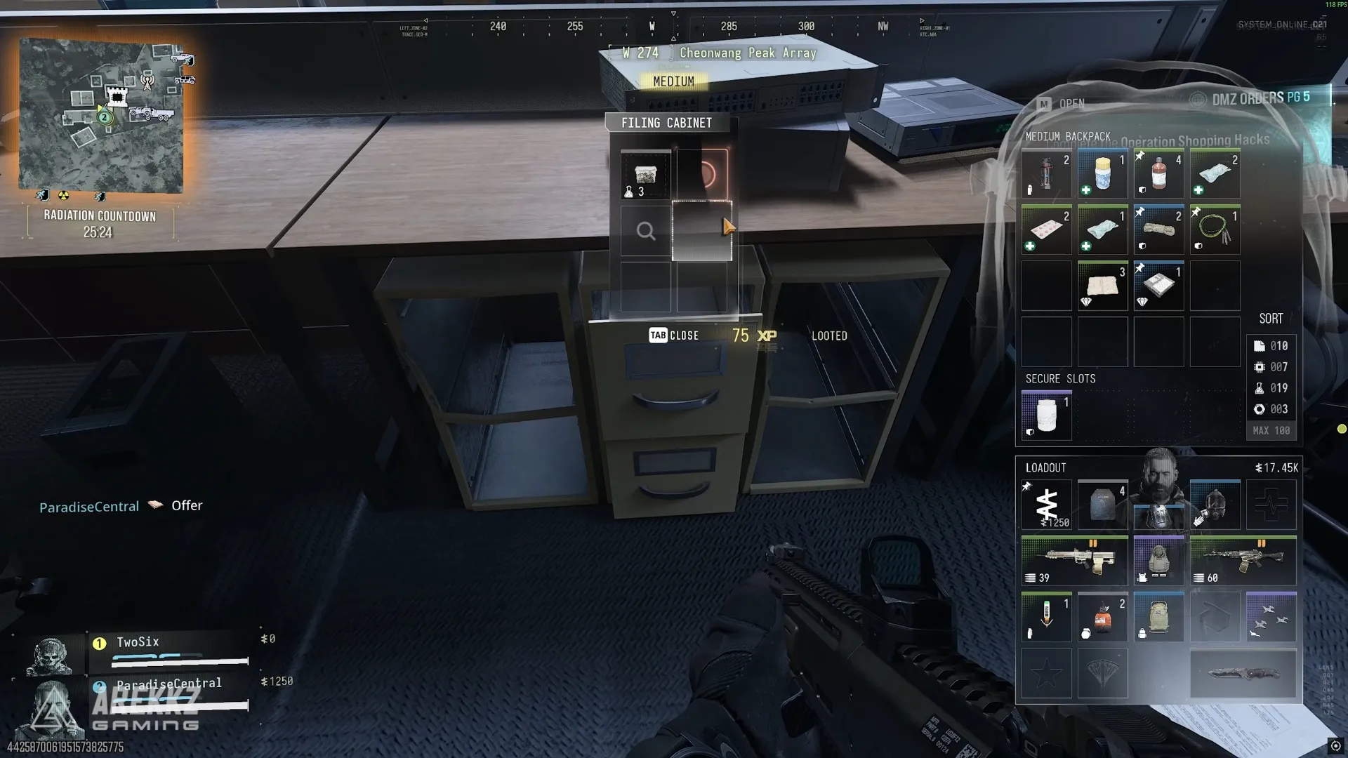 Call of Duty: Modern Warfare 4 loot cases near TV building safe